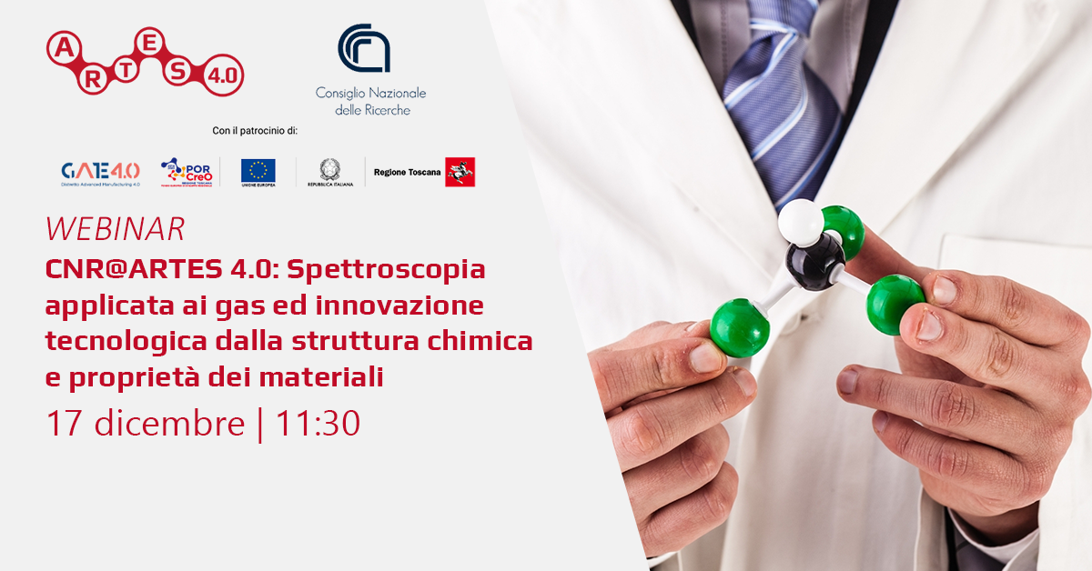 CNR@ARTES 4.0: Spettroscopia applicata ai gas ed innovazione tecnologica