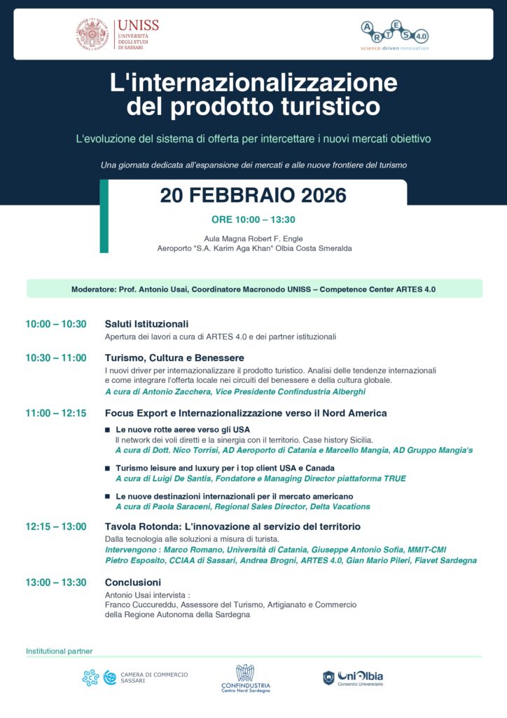 L’internazionalizzazione del prodotto turistico | Olbia, 20 febbraio