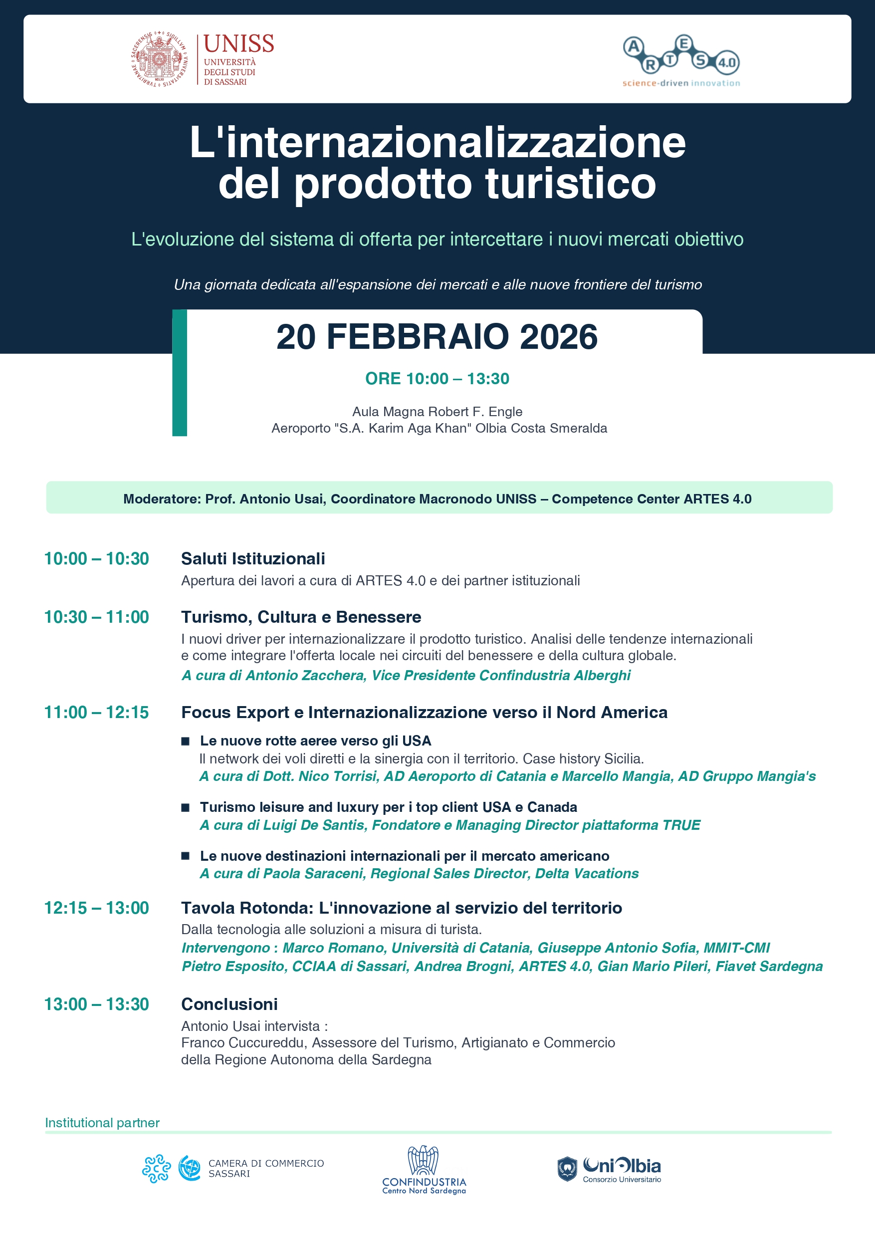 L’internazionalizzazione del prodotto turistico | Olbia, 20 febbraio