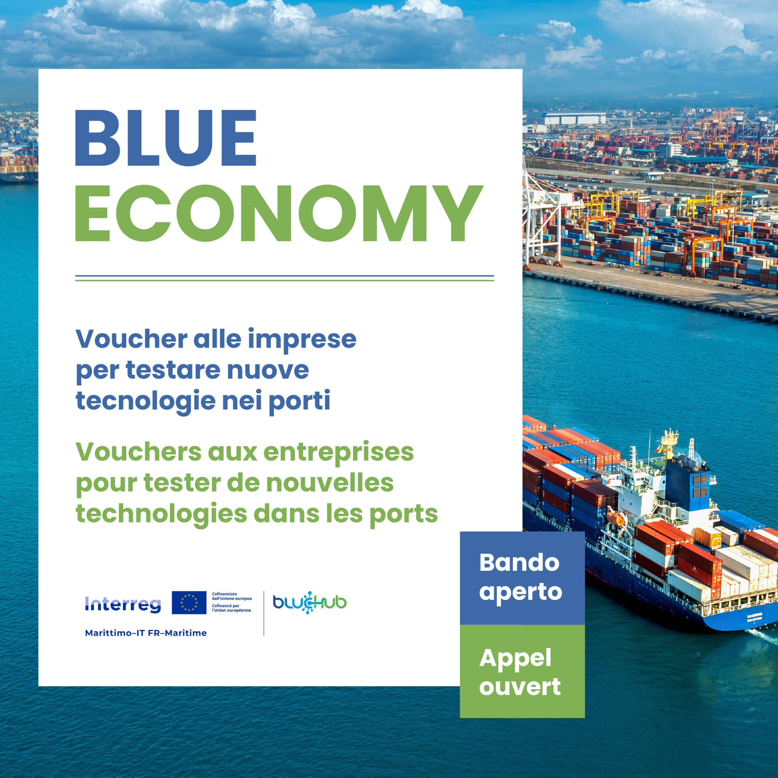 Blue Hub, aperto il bando per startup e PMI della blue economy