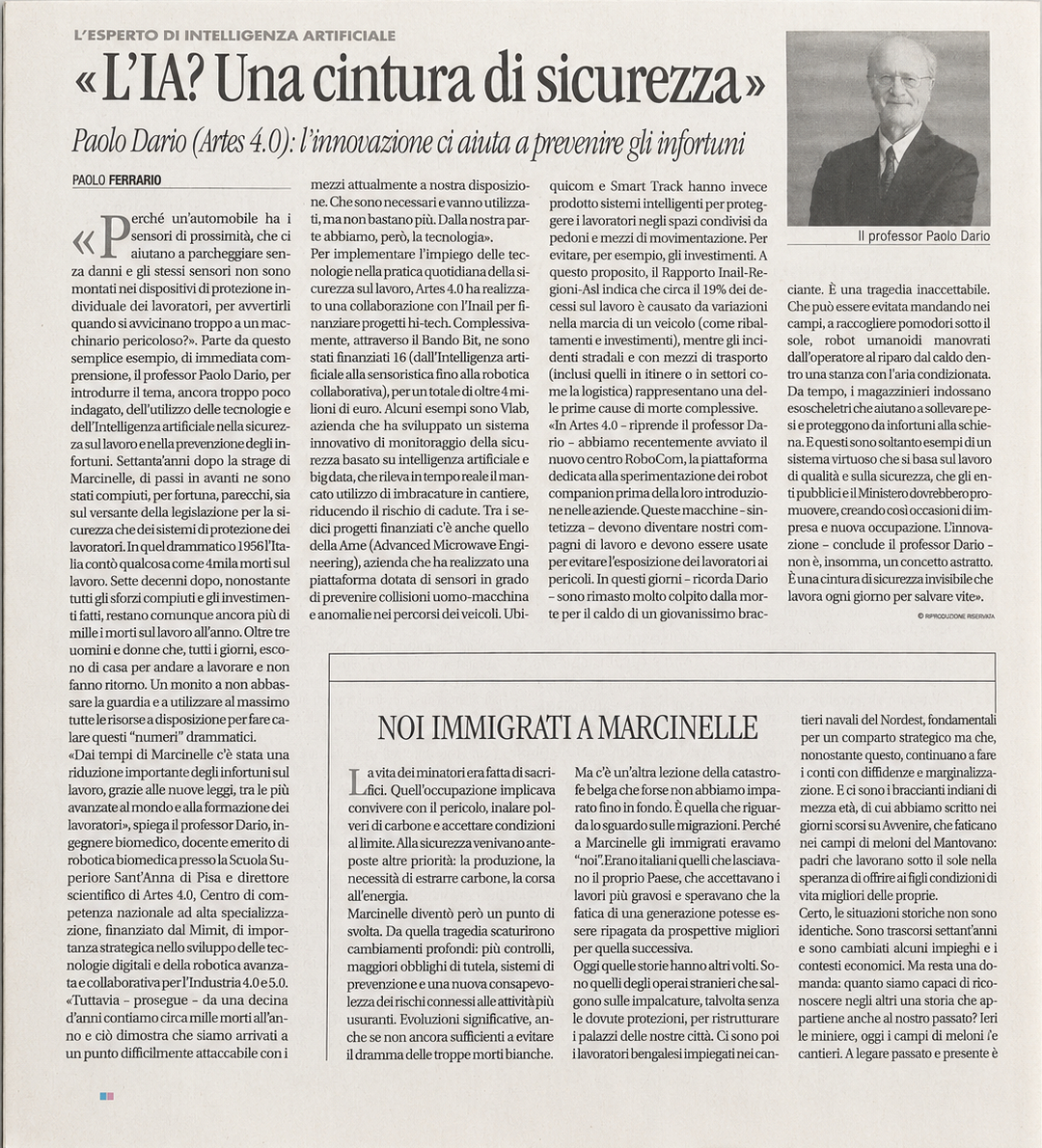 “L’IA? Una cintura di sicurezza”