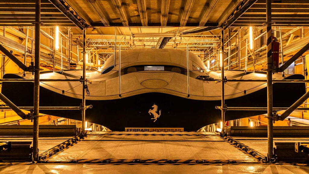 Ferrari Hypersail porta nella vela le tecnologie delle auto sportive