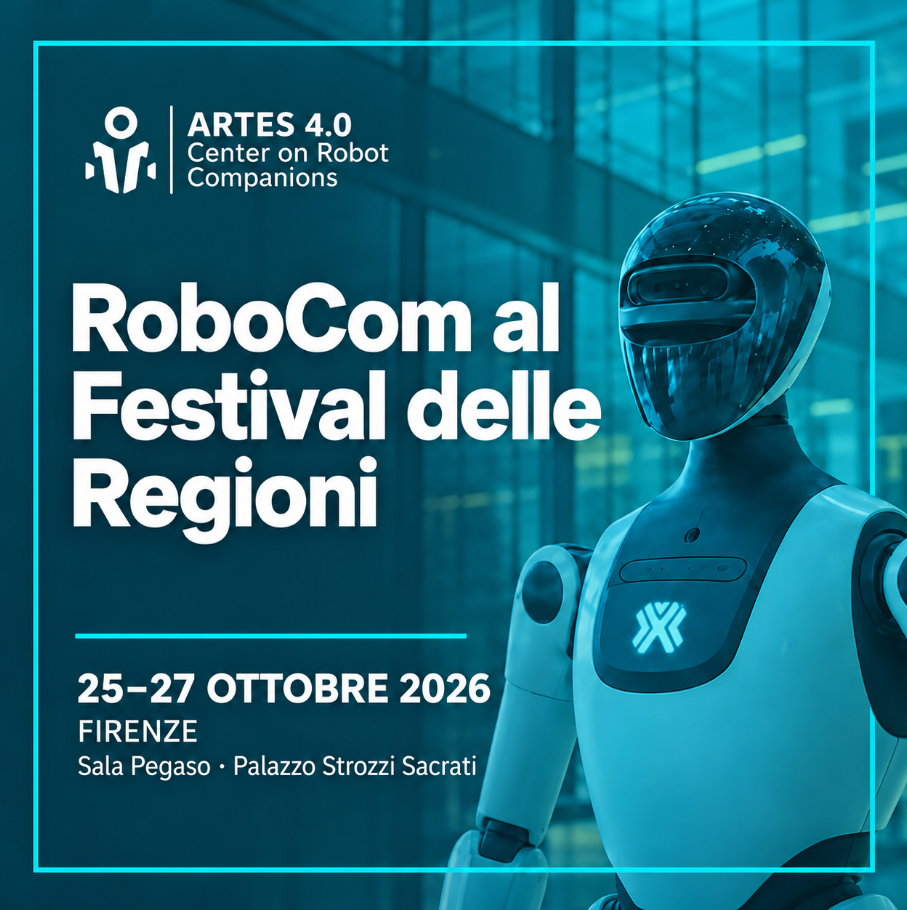 ARTES 4.0 al Festival delle Regioni 2026 con RoboCom: il programma a Firenze